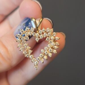 14k Yellow Gold Heart Pendant